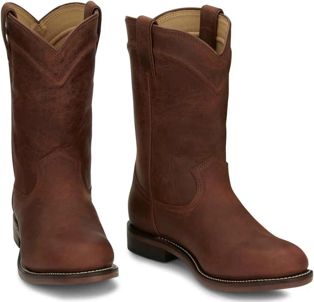Justin Boots Men's Braswell 10" Roper Western Boot Round Toe