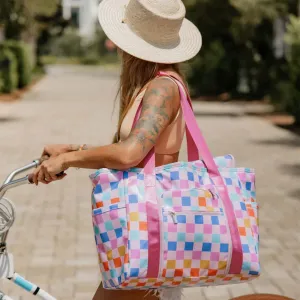 Katydid Checkered Mega Foldable Tote