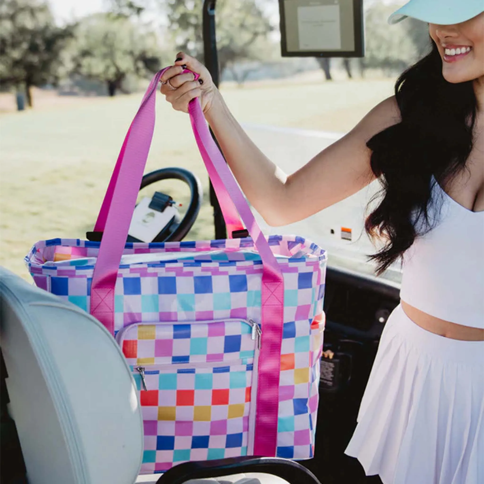 Katydid Checkered Mega Foldable Tote