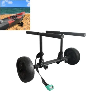 Kayak Cart Trolley Kayak Cart Dolly Foldable for Carring Kayaks Canoes Boat Trolley Silver Black Orange