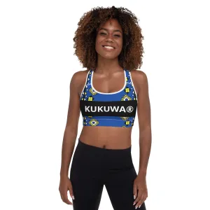 Kente Padded Sports Bra KUKUWA® Fitness