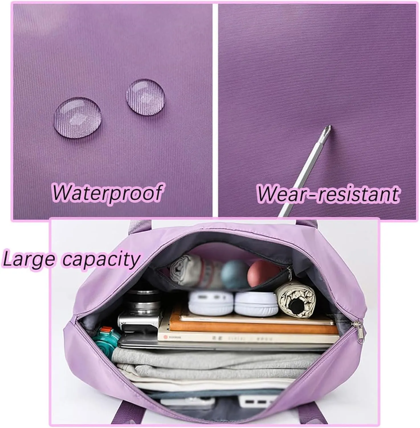 Klarson Expandable Bag with Wheels - New Scratch Expandable Travel Duffle Bag with Wheels, Foldable Suitcase without Handl (H)