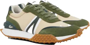 Lacoste Mens L-Spin Deluxe Sneaker, KHK/Off WHT, 9