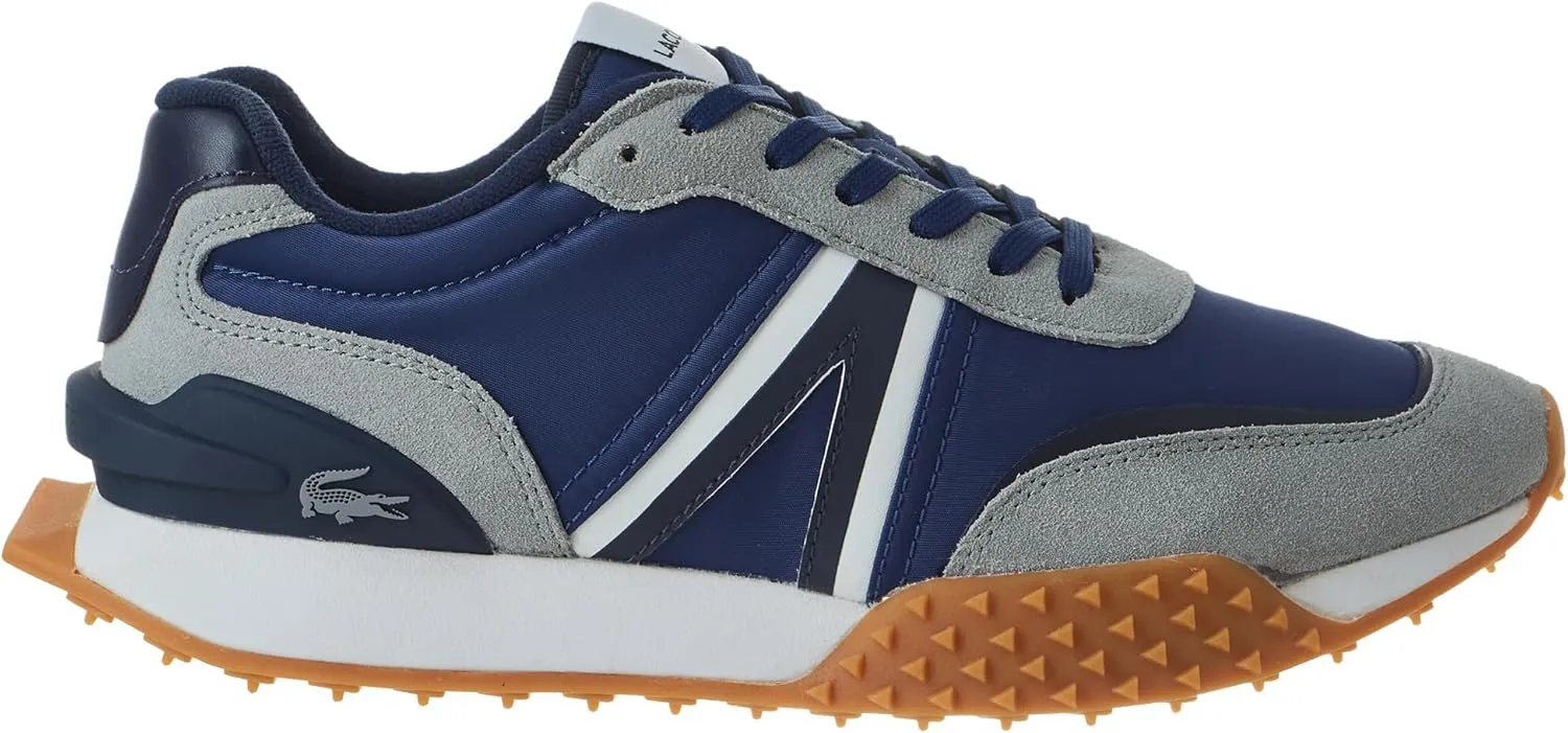 Lacoste Mens L-Spin Deluxe Sneaker, NVY/DK Gry, 8