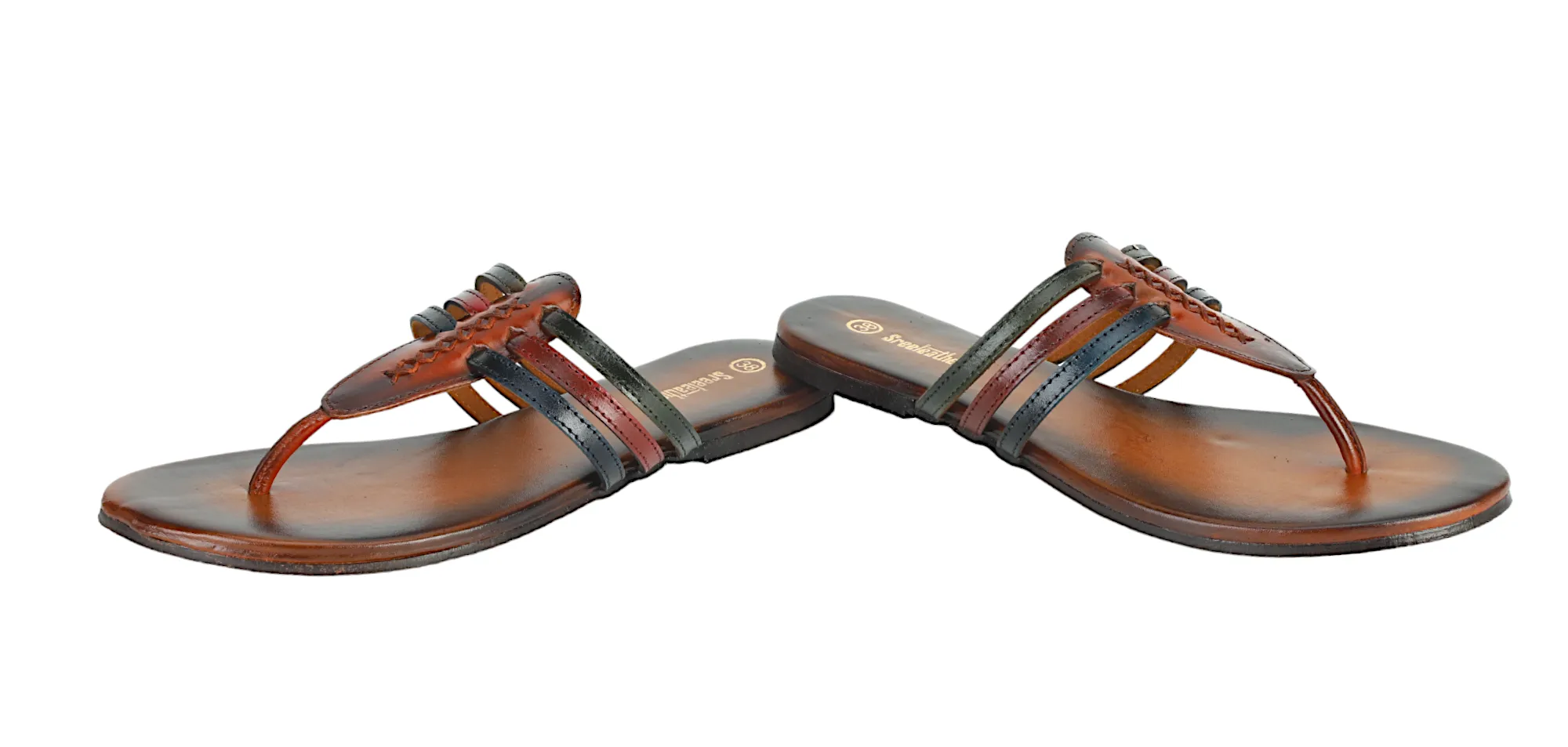 LADIES FLAT LEATHER CHAPPAL 996070