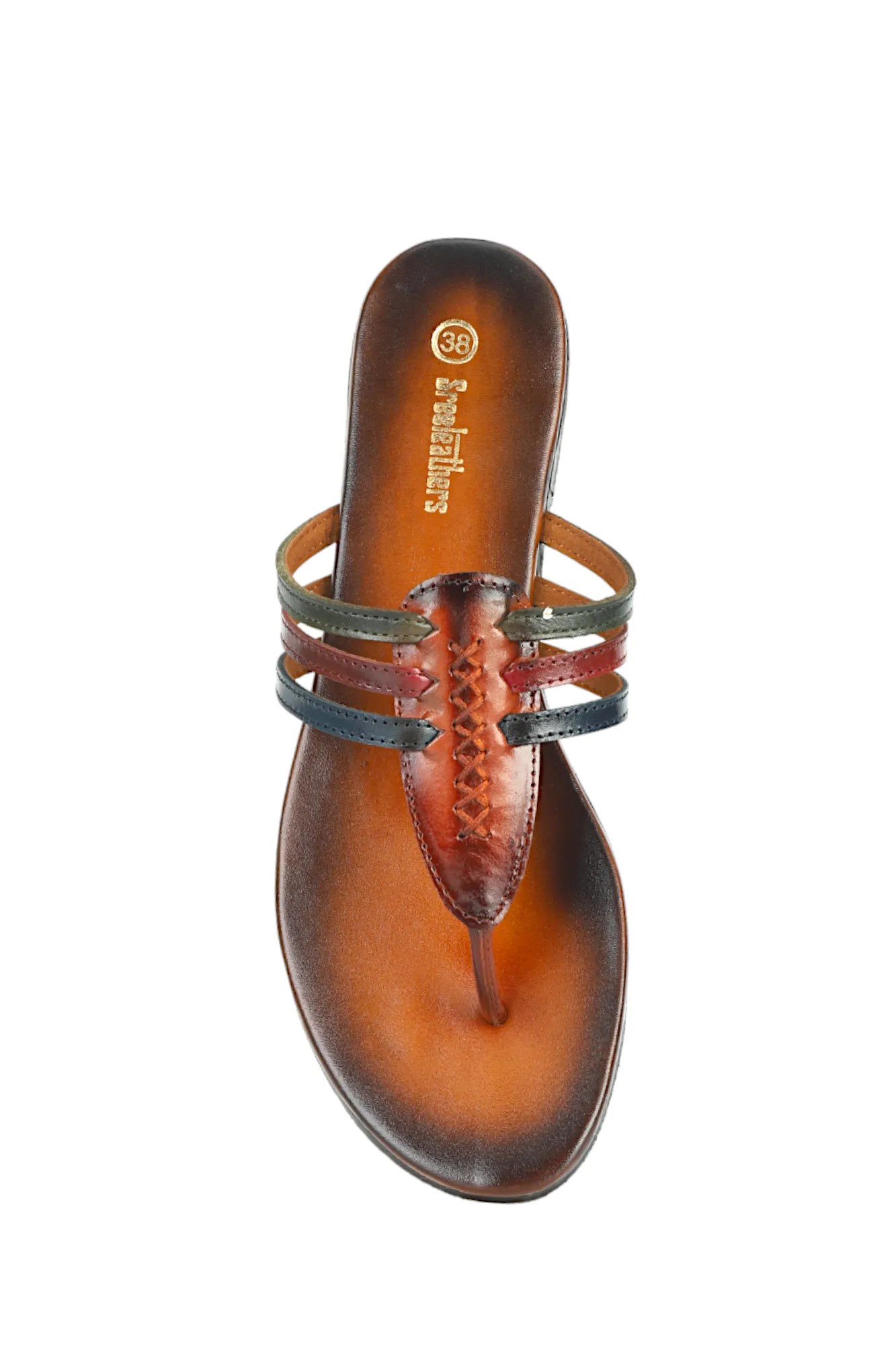 LADIES FLAT LEATHER CHAPPAL 996070