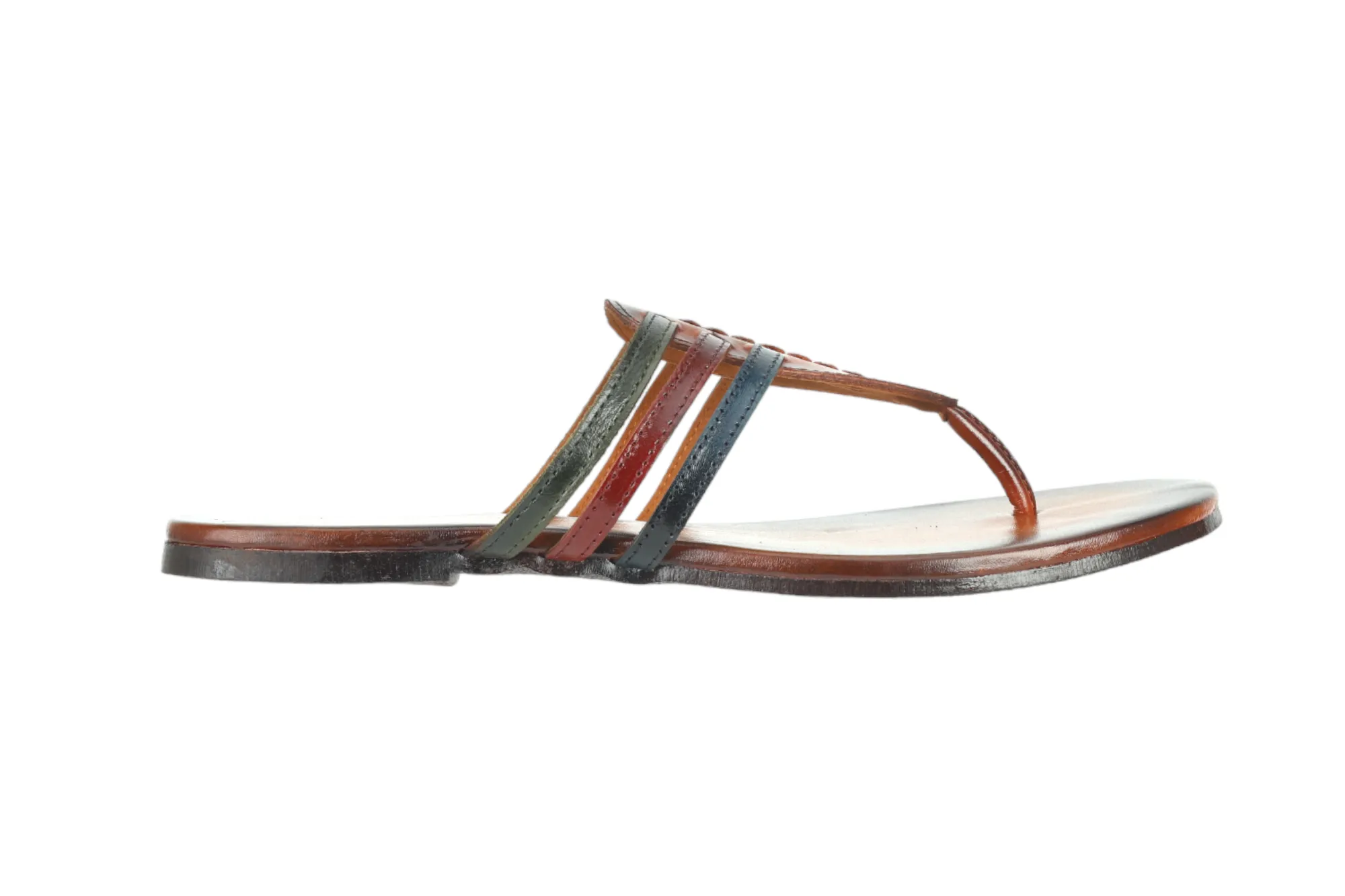 LADIES FLAT LEATHER CHAPPAL 996070