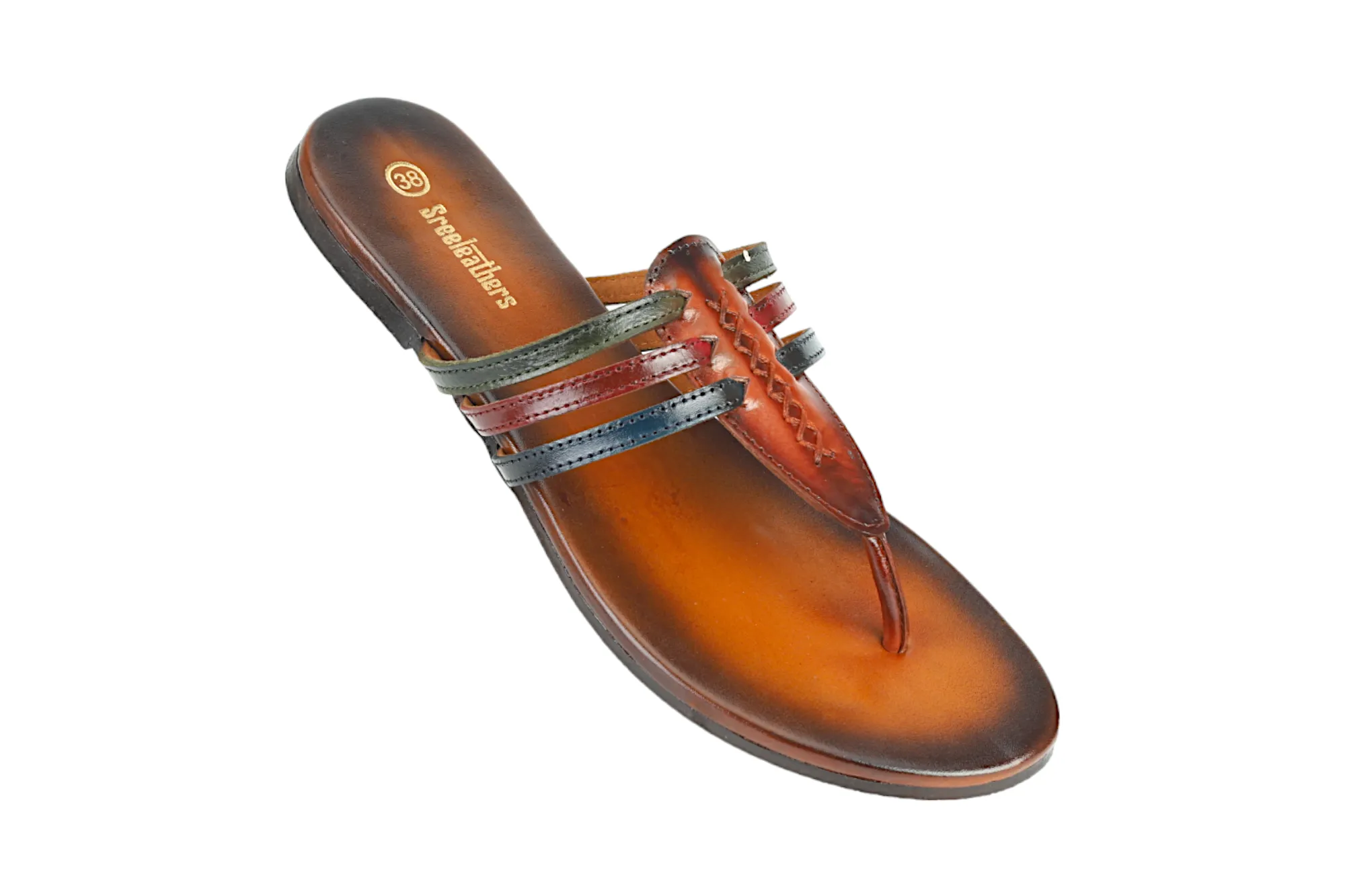 LADIES FLAT LEATHER CHAPPAL 996070