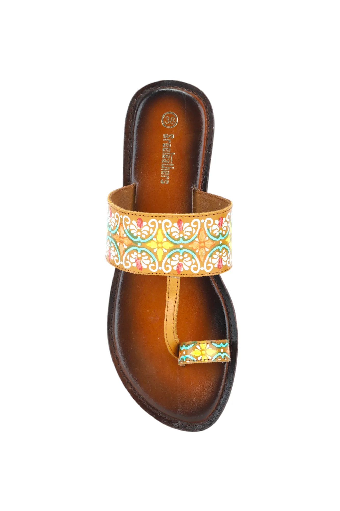LADIES FLAT LEATHER CHAPPAL 996075