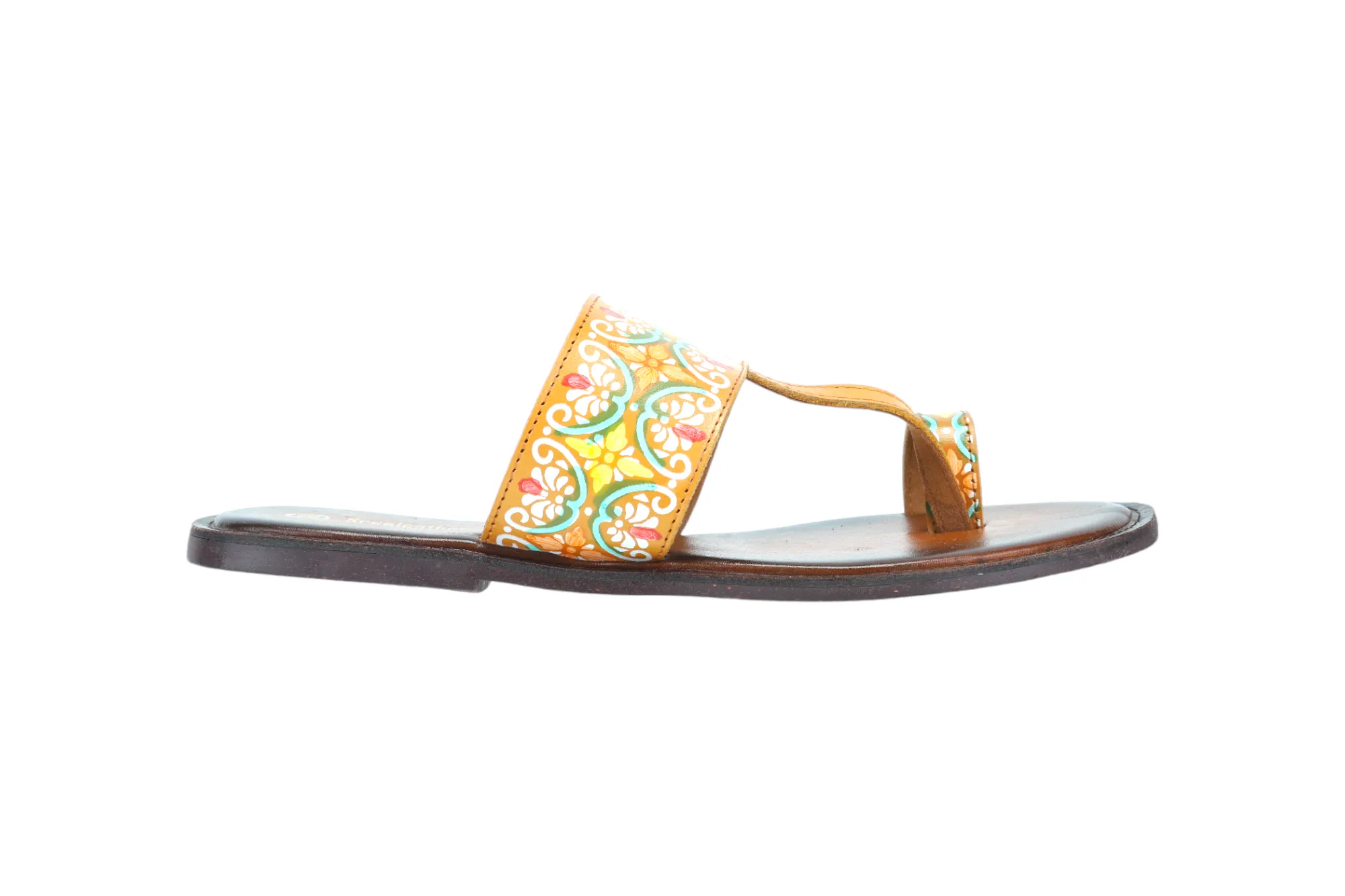 LADIES FLAT LEATHER CHAPPAL 996075