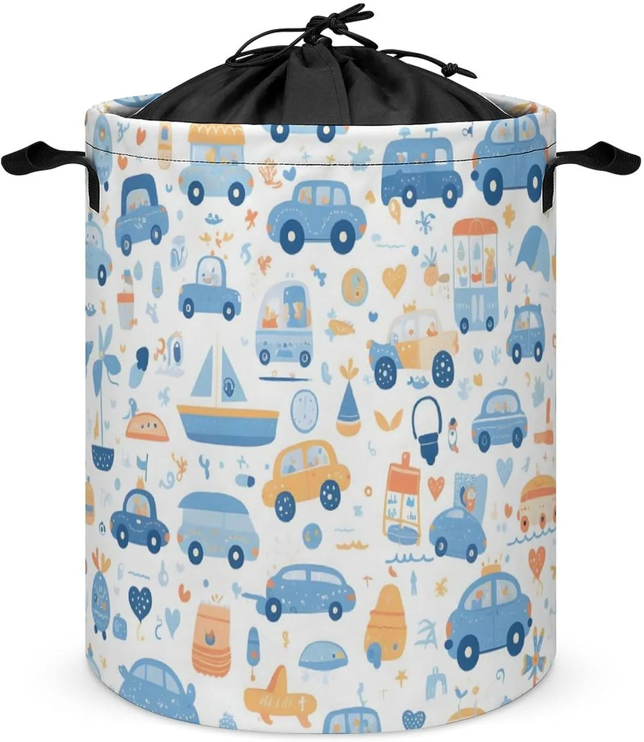 Laundry Hampers, Large Drawstring Laundry Bag, Removable Laundry Bags, Collapsible Storage Bin with Handles for Home Organization, Kids Room, Nursery Organism