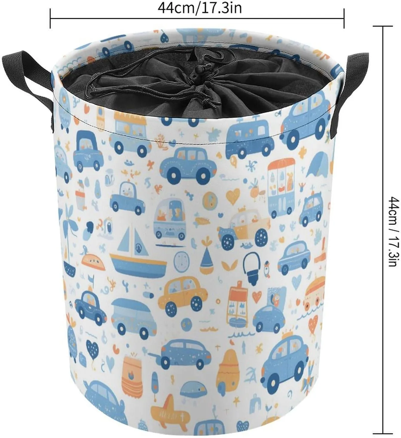 Laundry Hampers, Large Drawstring Laundry Bag, Removable Laundry Bags, Collapsible Storage Bin with Handles for Home Organization, Kids Room, Nursery Organism