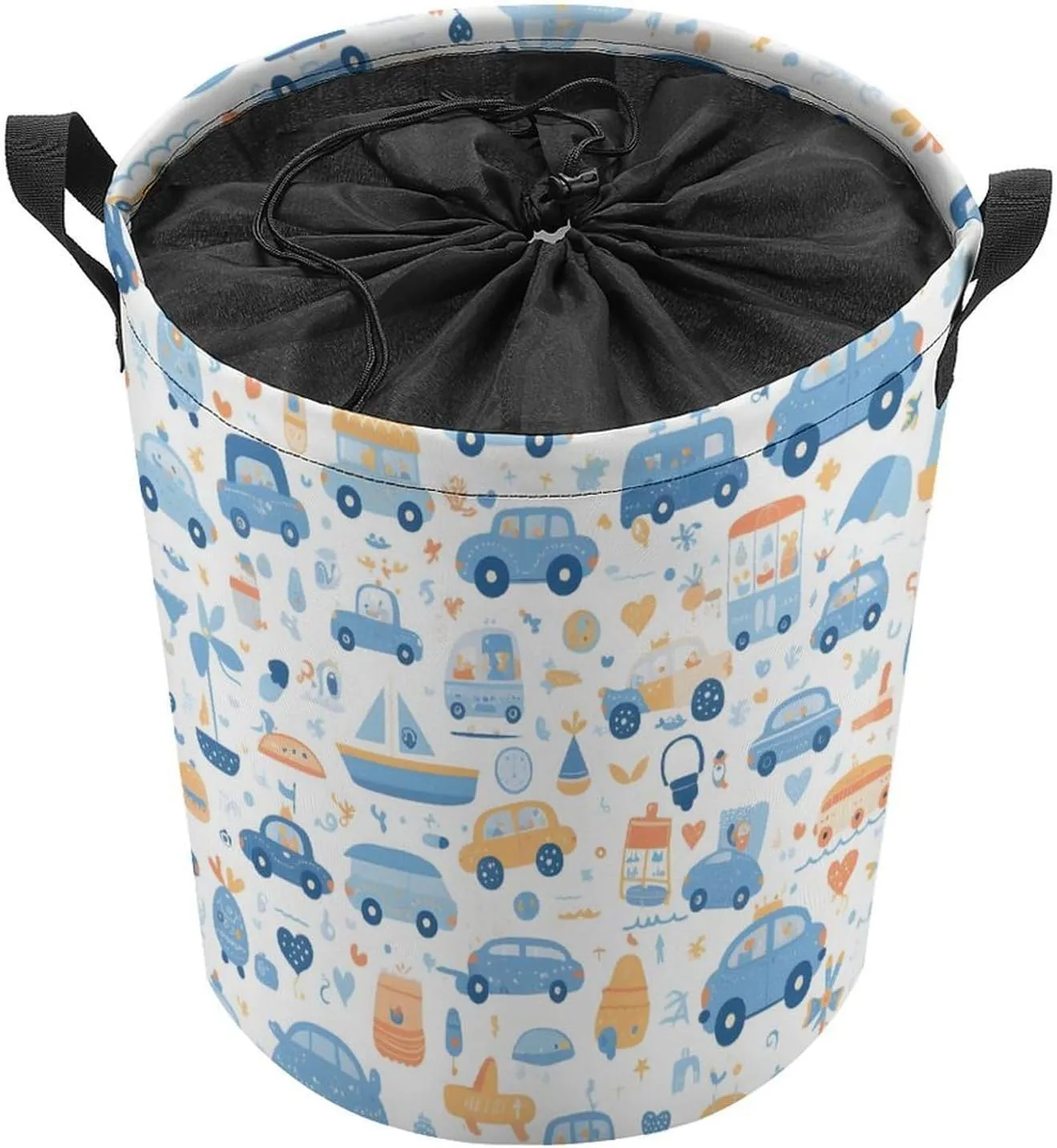 Laundry Hampers, Large Drawstring Laundry Bag, Removable Laundry Bags, Collapsible Storage Bin with Handles for Home Organization, Kids Room, Nursery Organism