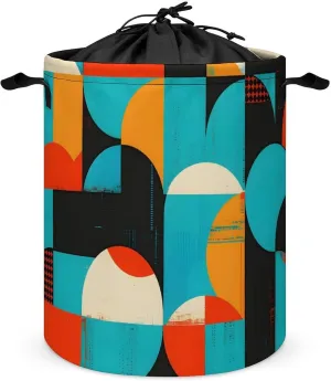 Laundry Hampers, Large Drawstring Laundry Bag, Removable Laundry Bags, Collapsible Storage Bin with Handles for Home Organization, Kids Room, Nursery Pattern