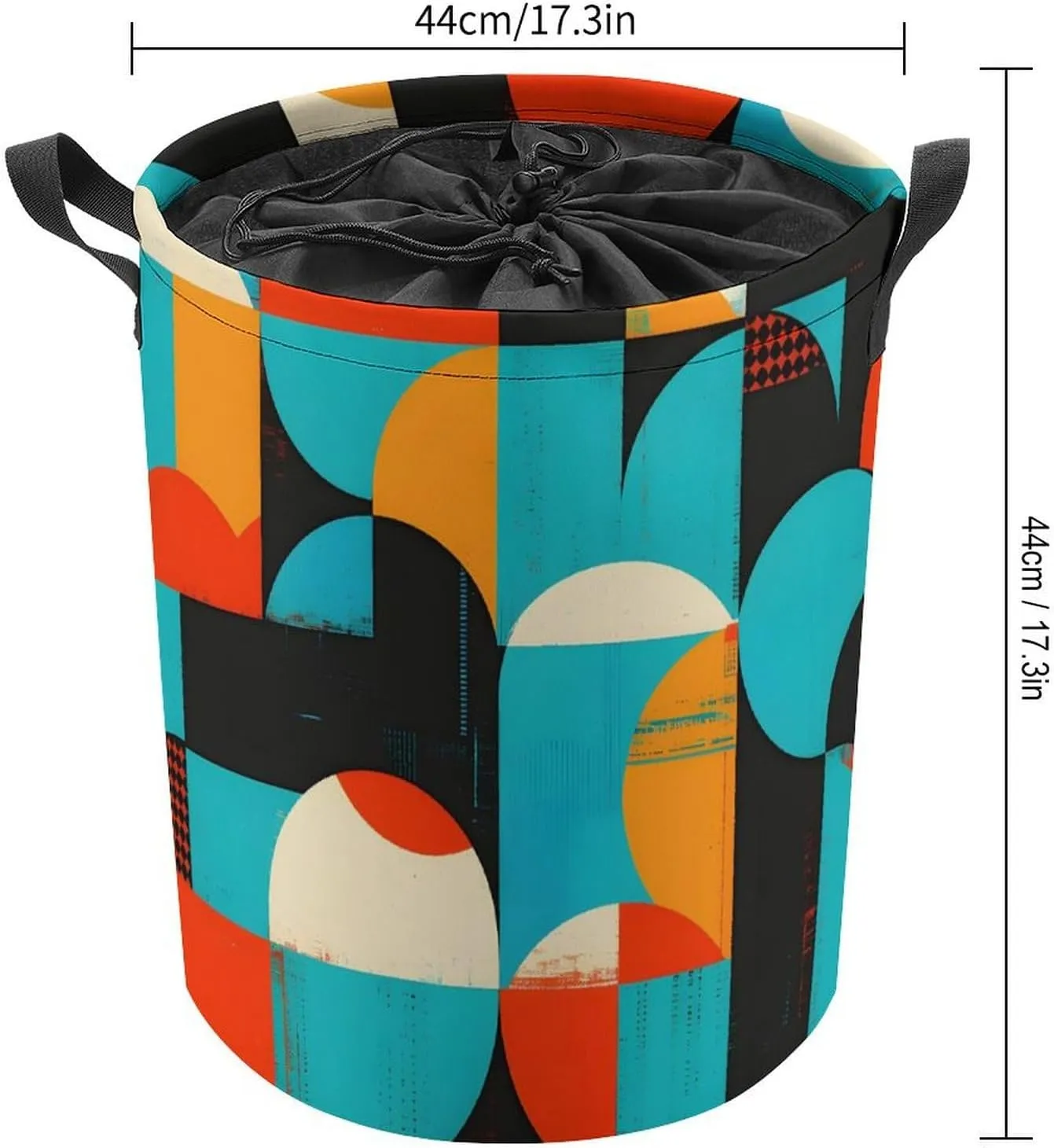 Laundry Hampers, Large Drawstring Laundry Bag, Removable Laundry Bags, Collapsible Storage Bin with Handles for Home Organization, Kids Room, Nursery Pattern