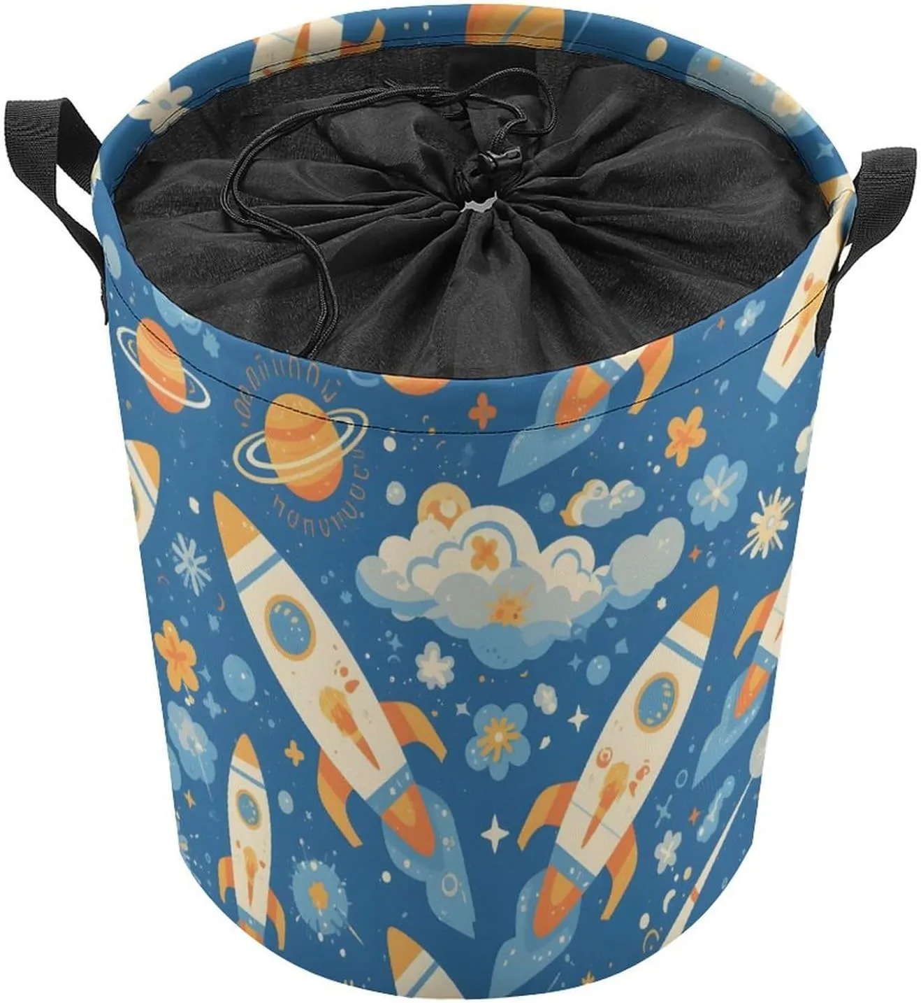 Laundry Hampers, Large Drawstring Laundry Bag, Removable Laundry Bags, Collapsible Storage Bin with Handles for Home Organization, Kids Room, Nursery Vertebrate