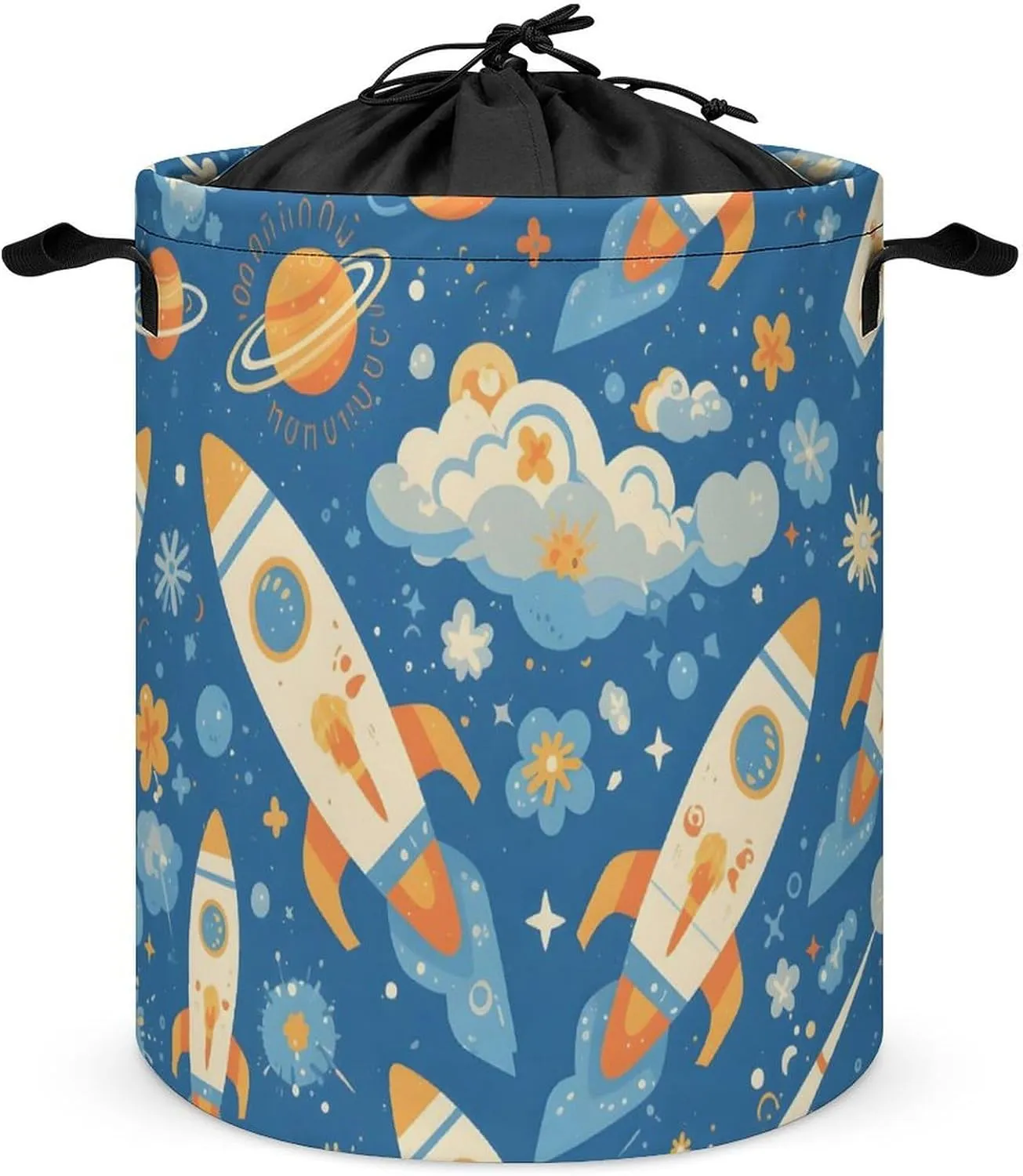 Laundry Hampers, Large Drawstring Laundry Bag, Removable Laundry Bags, Collapsible Storage Bin with Handles for Home Organization, Kids Room, Nursery Vertebrate