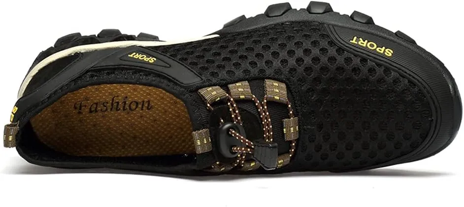 LEADER SHOW Men's Quick Dry Hiking Shoes Barefoot Mesh Lightweight Outdoor Training Water Walking Shoes