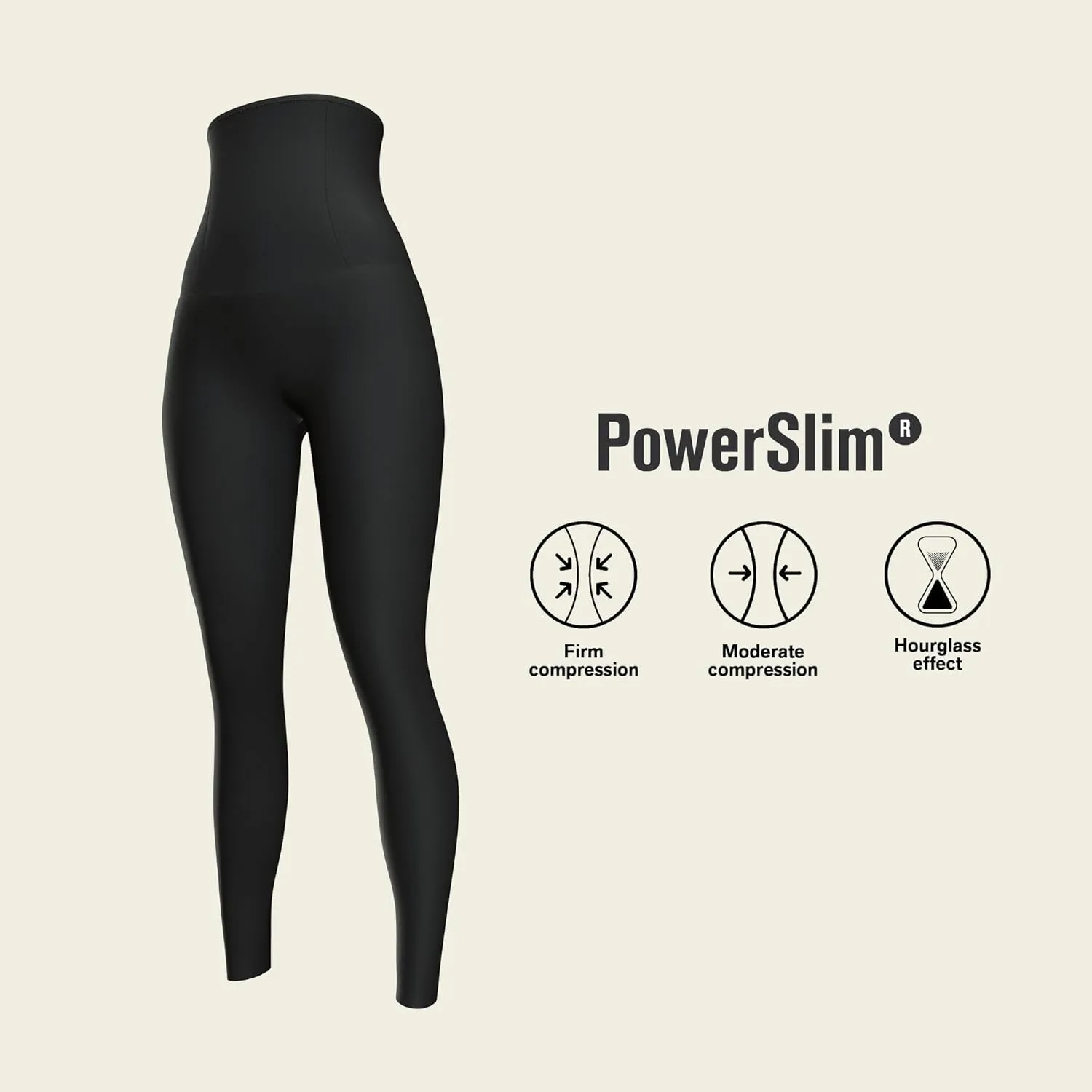 Leonisa High Waisted Compression Leggings for Women – Shapewear Gym Leggings