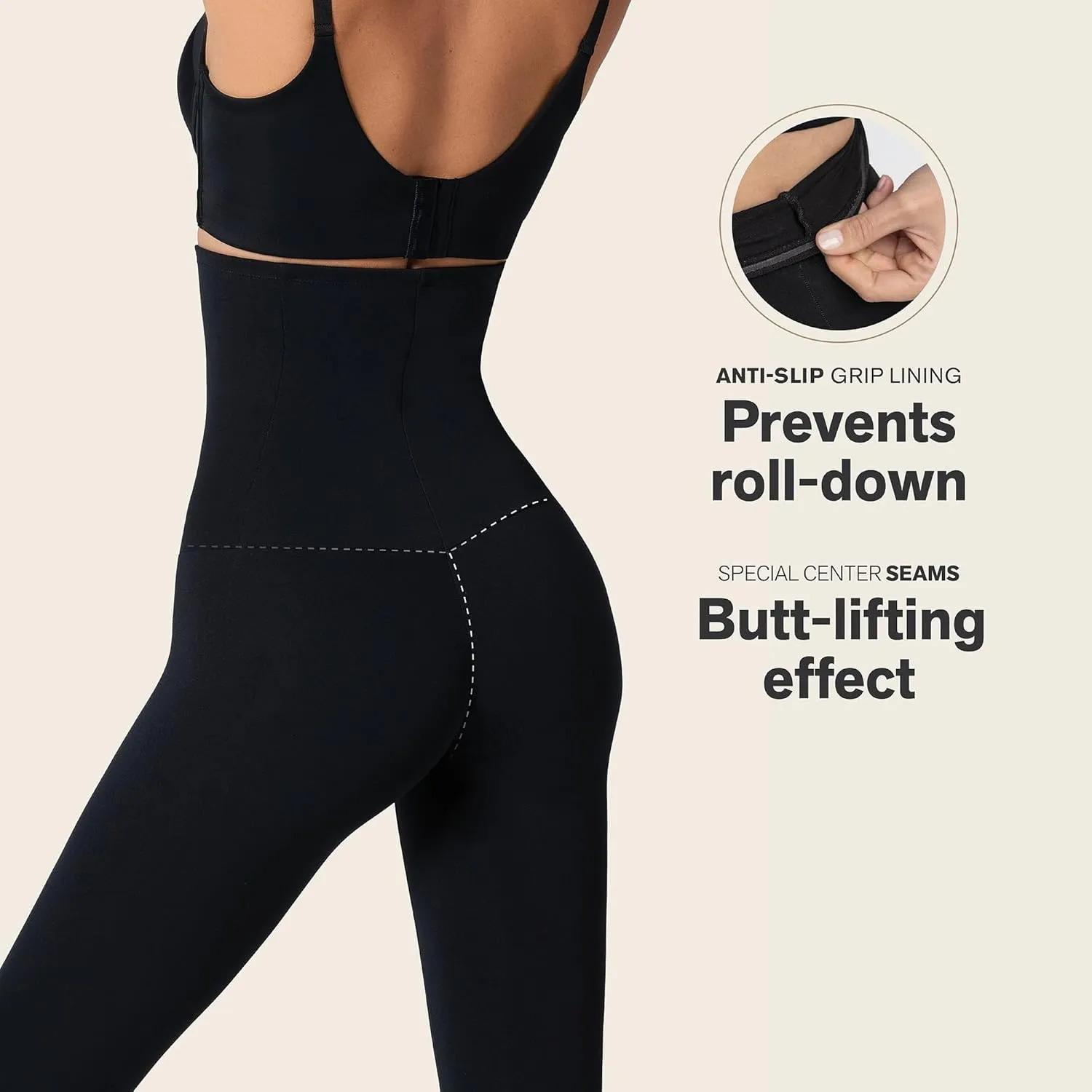 Leonisa High Waisted Compression Leggings for Women – Shapewear Gym Leggings