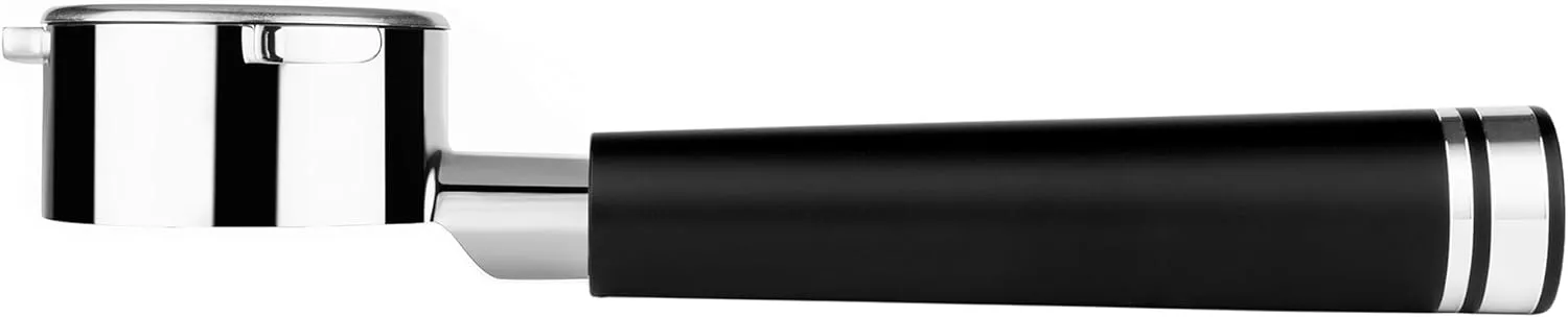 LILQ 54mm Bottomless Naked 3 Ears Portafilter | Compatible with Breville Machines | Stable Handle (Aluminum Flat, 54mm Breville)