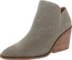 Lucky Brand Womens Saucie Leather Pointed Toe Ankle Boots Gray 11 Medium (B,M)