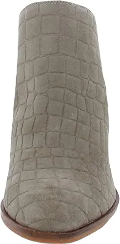 Lucky Brand Womens Saucie Leather Pointed Toe Ankle Boots Gray 11 Medium (B,M)