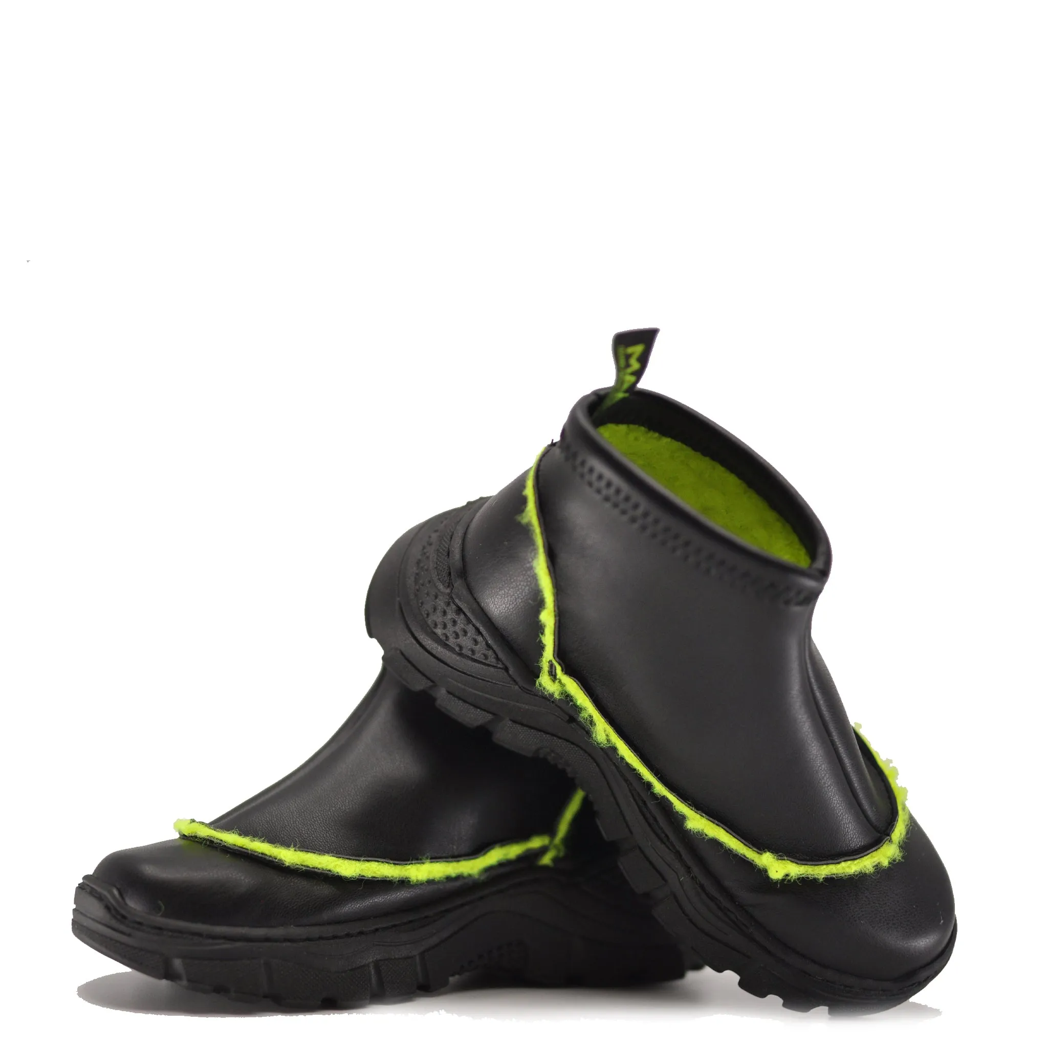 MAA Black and Neon Slip On Sneaker