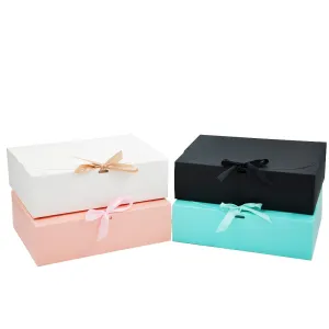 Medium Sleek Paper Box With Ribbon