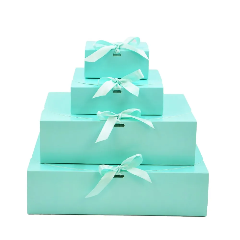Medium Sleek Paper Box With Ribbon