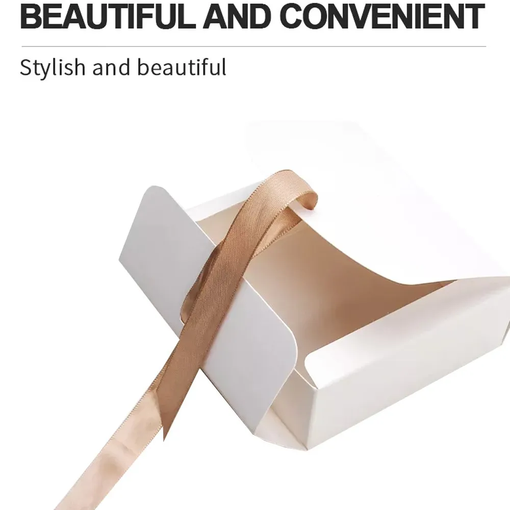 Medium Sleek Paper Box With Ribbon