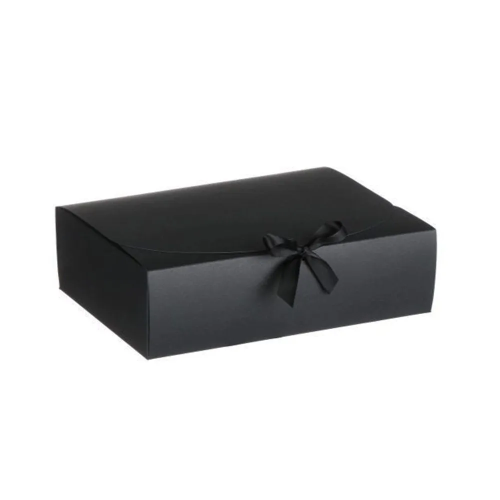 Medium Sleek Paper Box With Ribbon