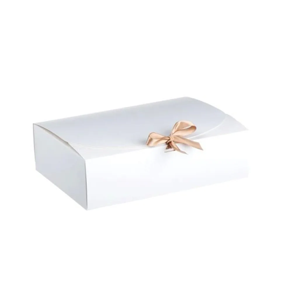 Medium Sleek Paper Box With Ribbon