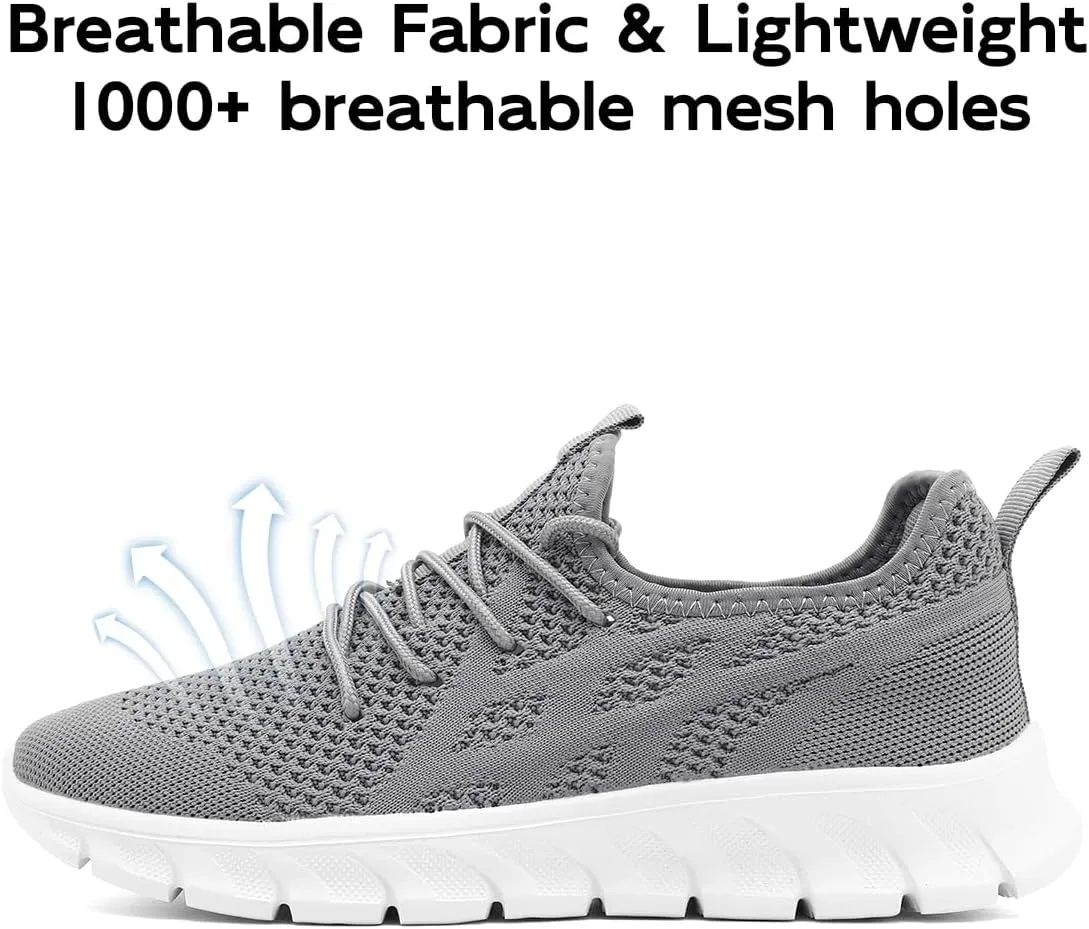 Men's Road Running Shoes Walking Tennis Sports Slip On Sneaker Workout Gym Comfortable Fashion Shoes for Men