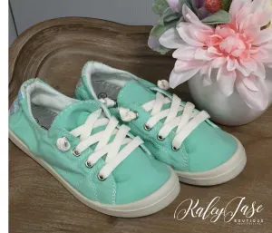 Mint Slide On Sneakers