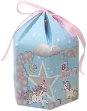 MODADA Gift Bags Hexagon Gift Box Wedding Favor Candy Boxes Baby Shower Birthday Party Gift Bag for Packaging Christmas Chocolate Box (Color : 2, Size : 8X9CM_50PCS)