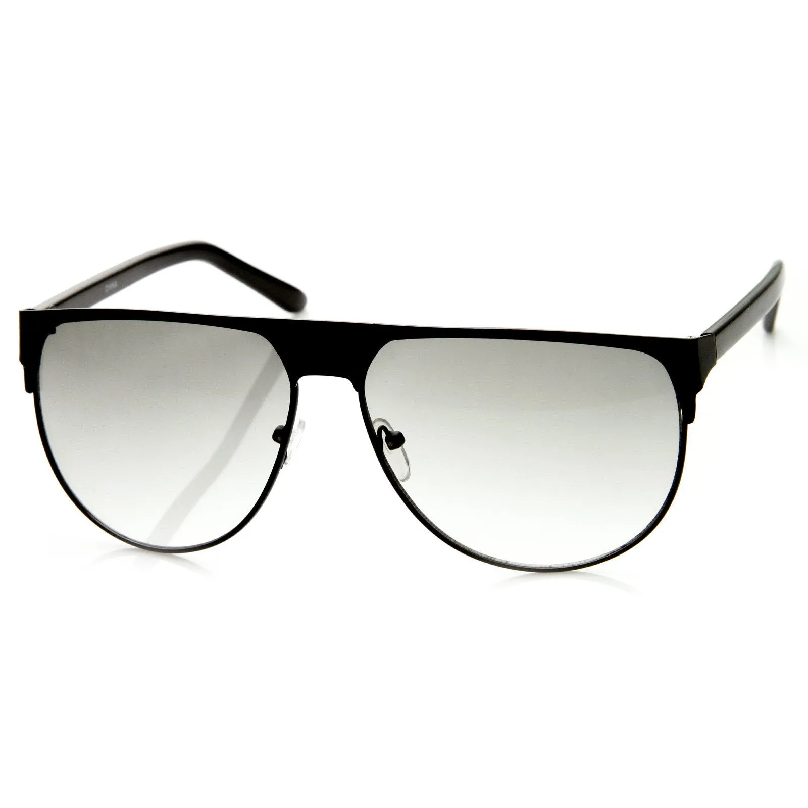 Modern Euro Full Metal Flat Top Aviator Sunglasses 8827