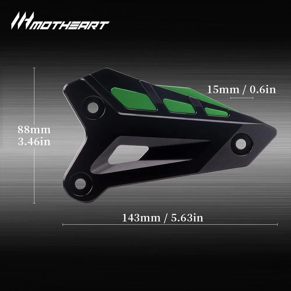 Motorcycle Rear Pedal Heel Guard For Z900 2017-2024 Z900SE 2022-2024 Durable Protection Plate z900 z900se Accessories (Green)