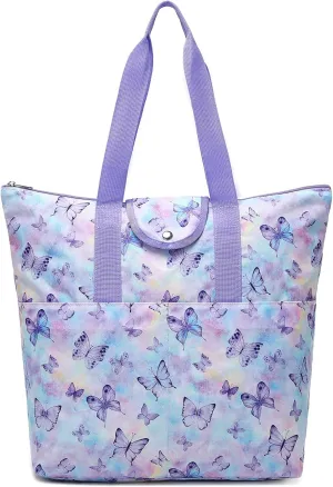 mygreen Foldable Work Tote Bags For Women Large Tote Travel Bag, Nurse Bag, Teacher Bag, Mom Bag