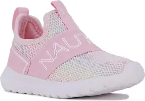 Nautica Kids Fashion Sneaker Slip-On Athletic Running Shoe,Pink/Pink Ii, 5