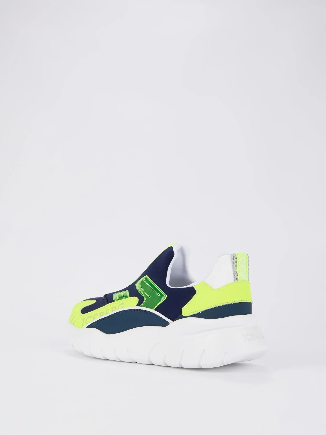 Neon Panel Slip On Sneakers