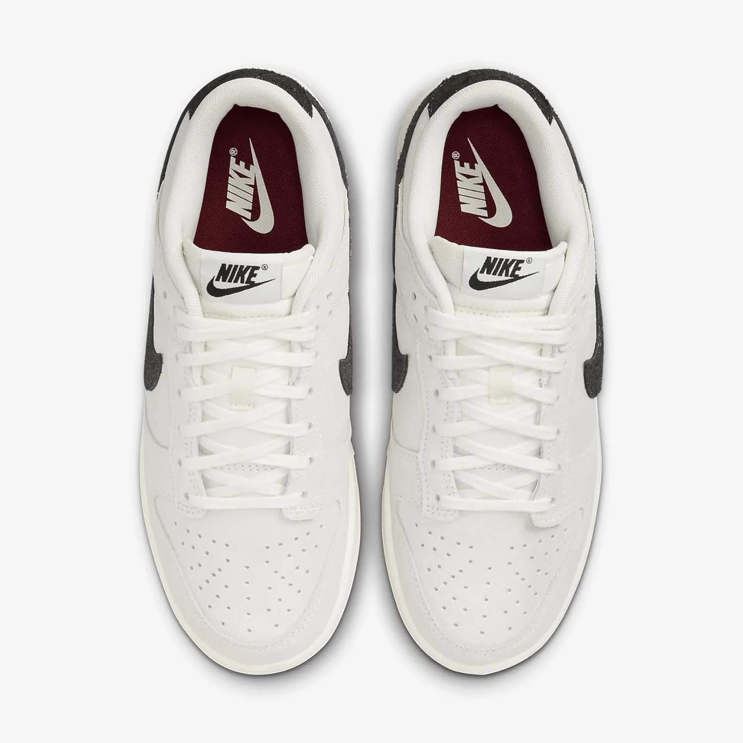 Nike Dunk Low SE Women's Shoes (HQ3502-100, White/Team Red/Black)