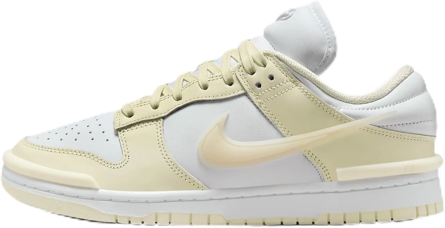 Nike Dunk Low Twist Women's Shoes (DZ2794-104, Coconut Milk/White/Guava Ice) Size 6