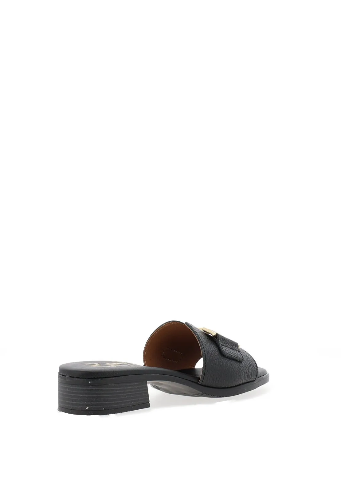 Oh My Sandals Low Heel Mule Sandals, Black