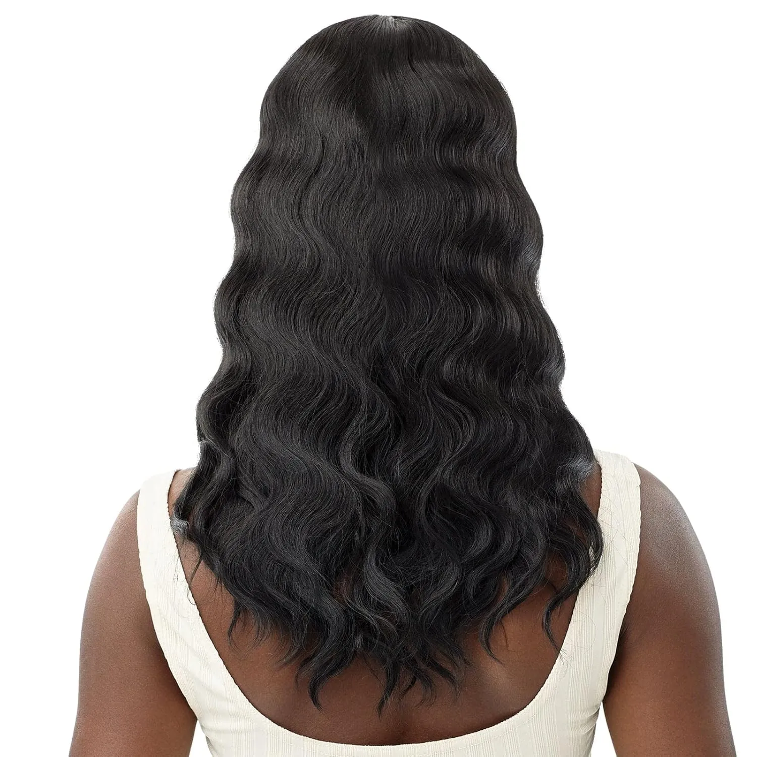 Outre Sleek Lay Part Synthetic Lace Front Wig - APOLIA (2 Dark Brown)
