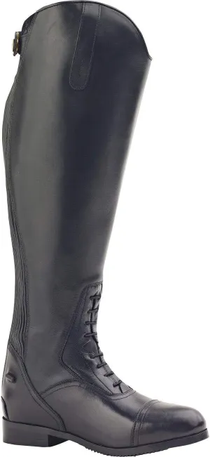 Ovation Women's Durable Stylish Equestrian Horse Riding Tall Extra Wide Calf Leather Flex Plus Field Boot, Short, 8