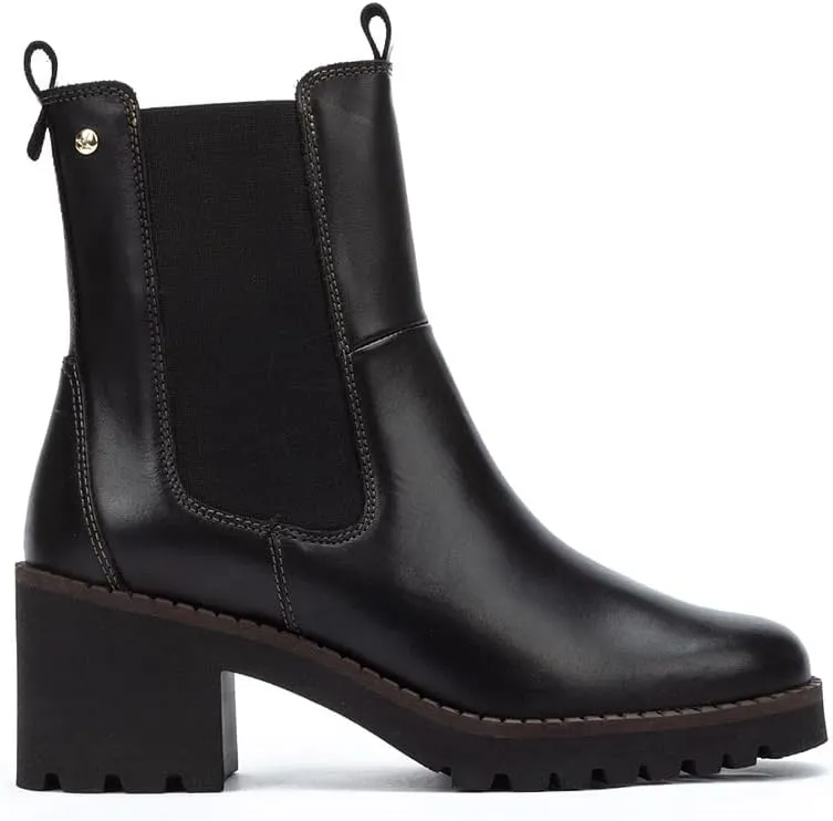 PIKOLINOS High-Heel Ankle Boot Leather Viella for Woman Black