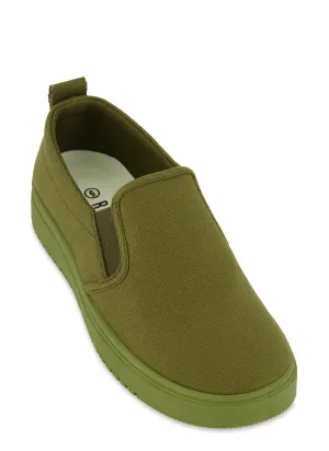 Platform Pull Tab Slip On Sneakers