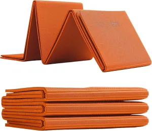 Polyfit Foldable Yoga Mat for Travel and Home Workouts - 7mm Thick - Lightweight, Packable, and Easy to Store - Folding Workout Mat for Women & Men - For Stretching, Yoga & Pilates