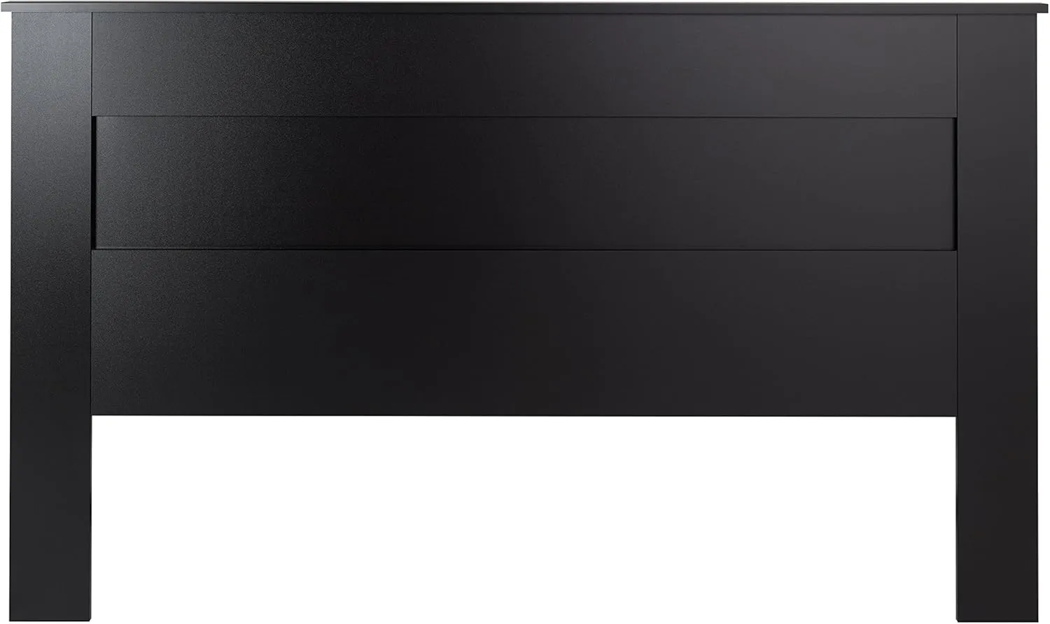 Prepac Stylish Flat Wood Panel Headboard for King Size Beds, Simplistic Wooden King Headboard 2.25" D x 81" W x 48" H, Black, BHFK-1301-1